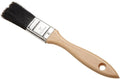 1” Flat Black Natural and Polyester Pastry Brush
