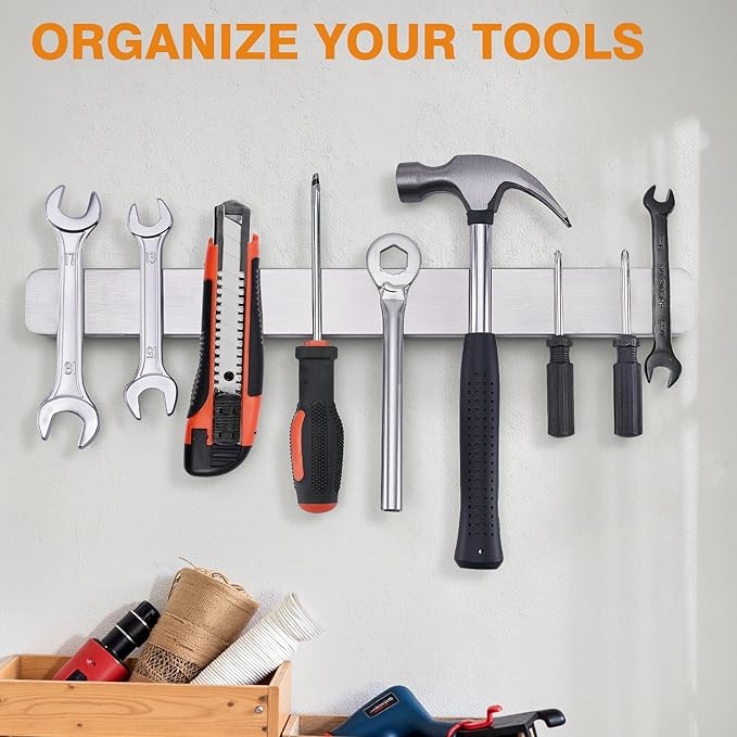 ENOKING 15.9 Inch Magnetic Knife Strip - Knife Holder for Wall & Refrigerator - High Stability Screw-Mount Design, Professional Kitchen Utensil Organizer