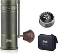 Bincoo Manual Coffee Grinder Manual Foldable Handle– Espresso Hand Coffee Grinder Burr,Compact and Portable for Home/Travel/Camping(Green)