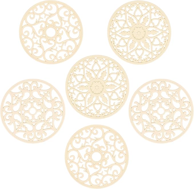 Smithcraft Beige Trivets Hot Dishes, Pots & Pans, Silicone Hot Pads Kitchen Quartz Countertops, Pot Holders Trivet Mat, Non-Stick Heat Resistant Mats Counter & Table Kitchen Decor Accessories Set 6