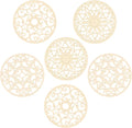 Smithcraft Beige Trivets Hot Dishes, Pots & Pans, Silicone Hot Pads Kitchen Quartz Countertops, Pot Holders Trivet Mat, Non-Stick Heat Resistant Mats Counter & Table Kitchen Decor Accessories Set 6