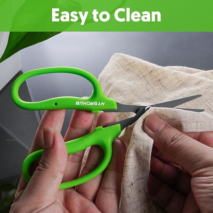 Garden Scissors Small Pruning Shears Gardening Snips Non-Stick Coating Sharp Steel Blade for Precise Cutters Bonsai Trimmer for Plants Flower Herb