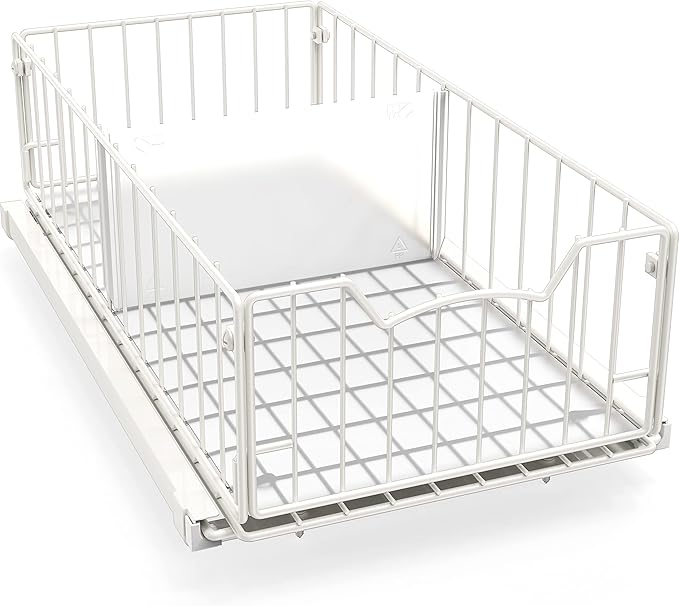 Simple Houseware 3 Tier Basket Drawer + Cabinet Pull-Out Shelf