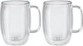 ZWILLING Sorrento Plus 2-pc Double-Wall Glass Latte Mug Set, 15-oz, 450ml