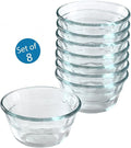 Pyrex Bakeware Clear Custard Cups, Set of 8, 6-Ounce