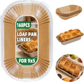 Loaf Pan Liners,160pcs Bread Pan Liners for Baking 9x5inch,Loaf Pans Parchment Liners,Non-Stick Disposable Parchment Paper for Loaf Pans