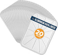 Aluminum Oven Liners for Bottom of Oven (20 Pack), Disposable Foil Oven Liners for Bottom of Oven, Oven Drip Pans, Oven Liners for Bottom of Electric Oven and Gas Oven, Oven Liner, 18.5" x 15.5”