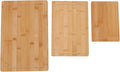 Chopping Board,3Pcs Wooden Cutting Boards with Built in Handles Liquid Grooves for Kitchen Meat Vegetable