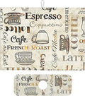 2Pcs Dish Drying Mats Faucet Mats Sets Large Size Coffee Mats Sink Faucet Mat Splash Guard for Kitchen Counter Bathroom Sink Coffee Bar Kitchen Decor (Retro Coffee, 18"x24" 15" x 5.5"Set)