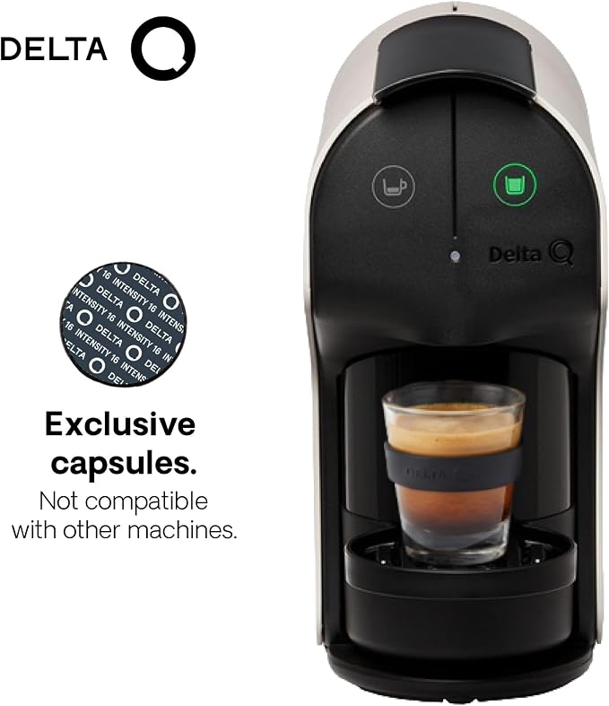 Delta Q Quick Espresso Pods Coffee Machine for Delta Capsules, White