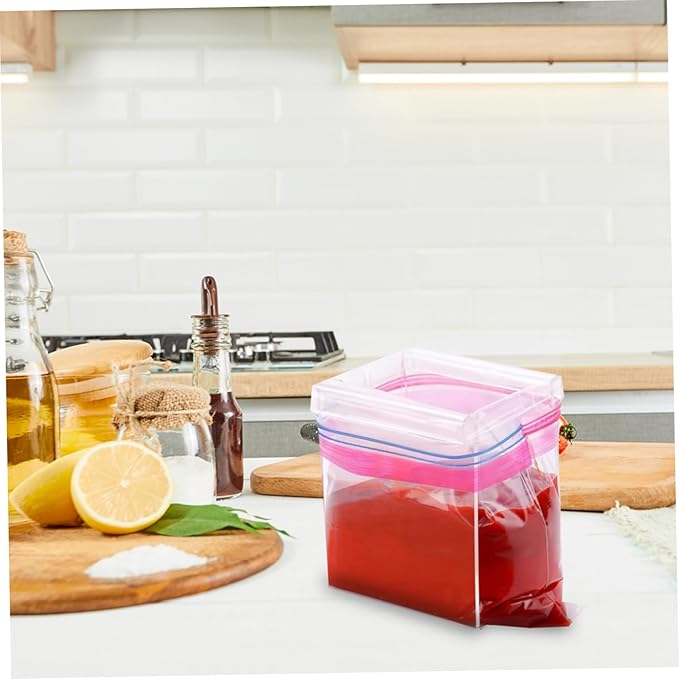 2pcs Food Prep Bag Holder Stand for Zipper Bags Sturdy Storage Rack for Kitchen Camping Picnics Convenient Food Pouring Easy Organization