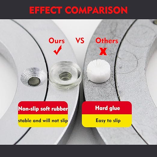 Aluminium Alloy Turntable Bearing, Heavy Duty Swivel Turntable Lazy Susan Rotating Bearing Turntable Round Dining Table Smooth Swivel Plate Hardware, 16"