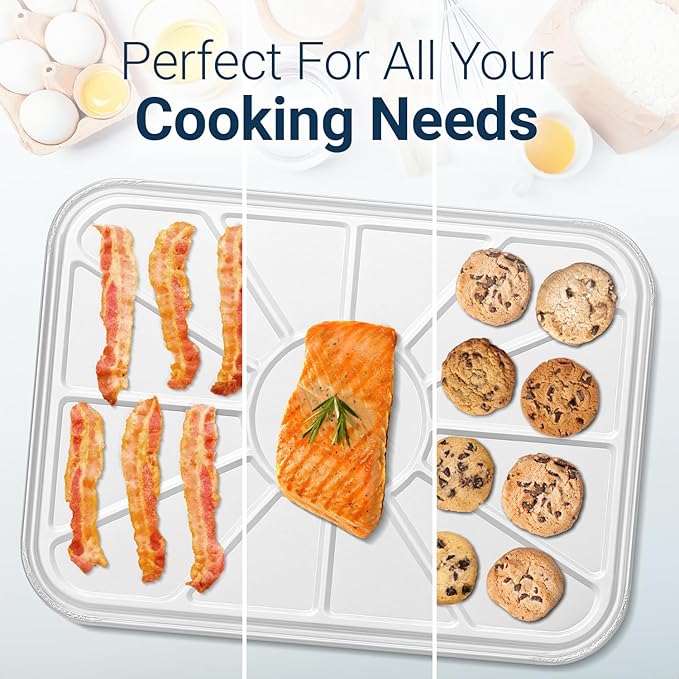 Aluminum Oven Liners for Bottom of Oven (20 Pack), Disposable Foil Oven Liners for Bottom of Oven, Oven Drip Pans, Oven Liners for Bottom of Electric Oven and Gas Oven, Oven Liner, 18.5" x 15.5”