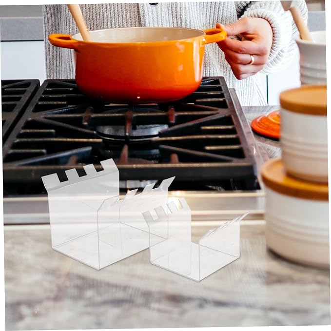 ABOOFAN 2pcs Prep Bag Storage Holder Acrylic Rack for Food Prep Bags Compact Design for Easy Filling and Freezing for Kitchen and Outdoor Use