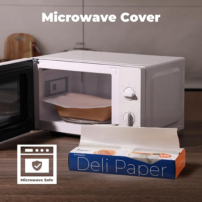 Fit Meal Prep [6000 Pack] 12 x 10.75" Wax Paper Sheets for Food, Interfolded Precut Deli Pop Up Grease-Proof Sandwich Paper Wraps, Waterproof for Lunch, Food Basket, Microwave Cover, BBQ
