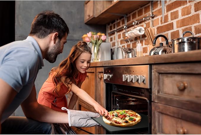 Onlyfire Pizza Steel Baking Sheet – 16 x 14 inch Heavy Duty Metal Stone for Oven & Grill – Ultra Conductive Carbon Steel Surface for Crispy Crust, Faster & Hotter Baking for Pizza, Bread, and More