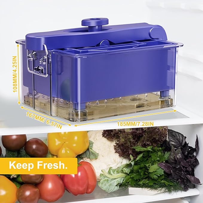 Tofu Press for Vegan, Dishwasher Safe & BPA Free Tofu Press Adjustable Tofu Maker for Firm or Extra Firm Tofu 2 Level Pressure Tofu Press Box with Water Drainer BPA Free