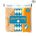 Franklin’s Gourmet Popcorn All-In-One Pre-Measured Packs - 4oz. Pack of 10 - Butter Flavored Coconut Oil + Butter Salt Popcorn Seasoning + Organic Corn - Authentic Movie Theater Taste – Made in USA