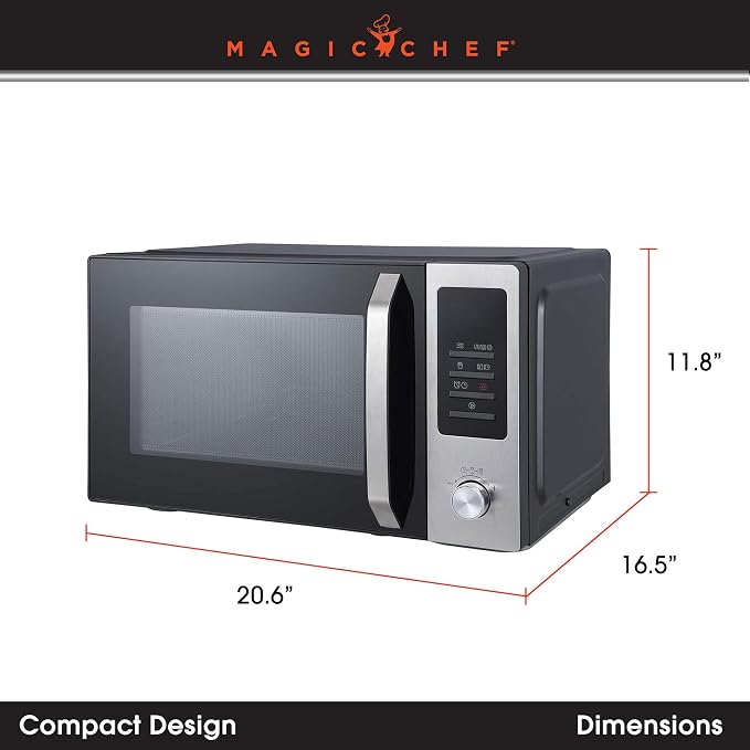 1.0 cu. ft. Countertop Microwave in Stainless and Black with Air Fryer