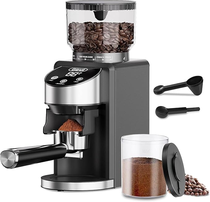 Gevi Coffee Grinder Electric,Coffee Bean Grinder with 35 Grind Settings for Espresso,Drip,French Press,Burr Coffee Grinder for Home Use,Anti-static Design,Black