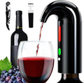 Electric Wine Aerator, Wine Aeration and Decanter Wine Dispenser Spout Pourer,Wine Accessories Gift for Wine Lovers-Black