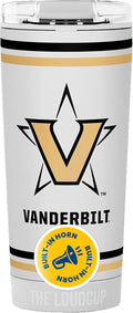 The LoudCup Blow Horn Tumbler, Cheer & Sip 2-in-1 Reusable Water Bottle with Built-In Horn for Sports Games, Tailgates, Parties & Events, BPA-Free, 16 oz, Vanderbilt University