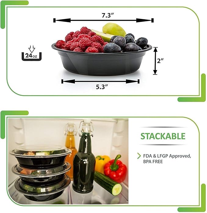 Chopbox + Round Plastic Reusable Container (30pck)