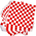 Honeydak 600 Pcs Sandwich Wrapping Paper Sheet 15x15 Checkered Food Wax Sheets Parchment Burgers Paper Basket Liner Grease Restaurant Wedding Party Supplies for Wrapping Bread BBQ