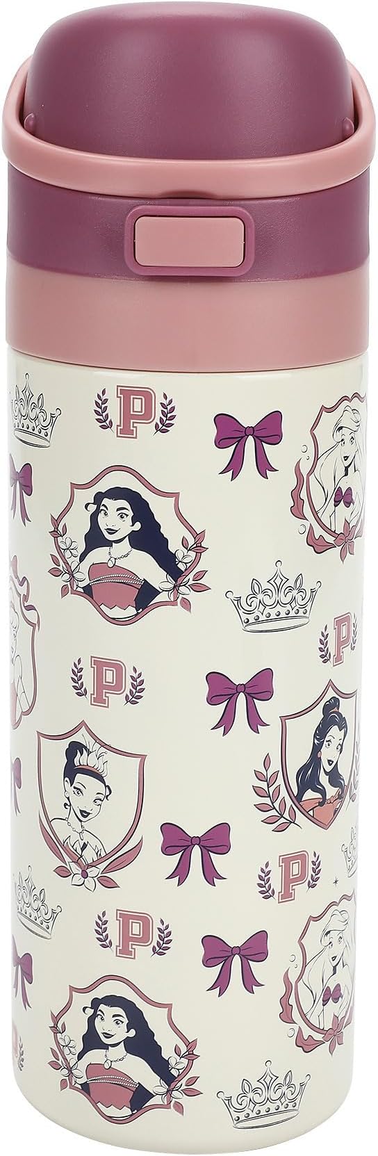 Disney Princess All-Over Character Print 24 Oz Stainless Steel Water Bottle