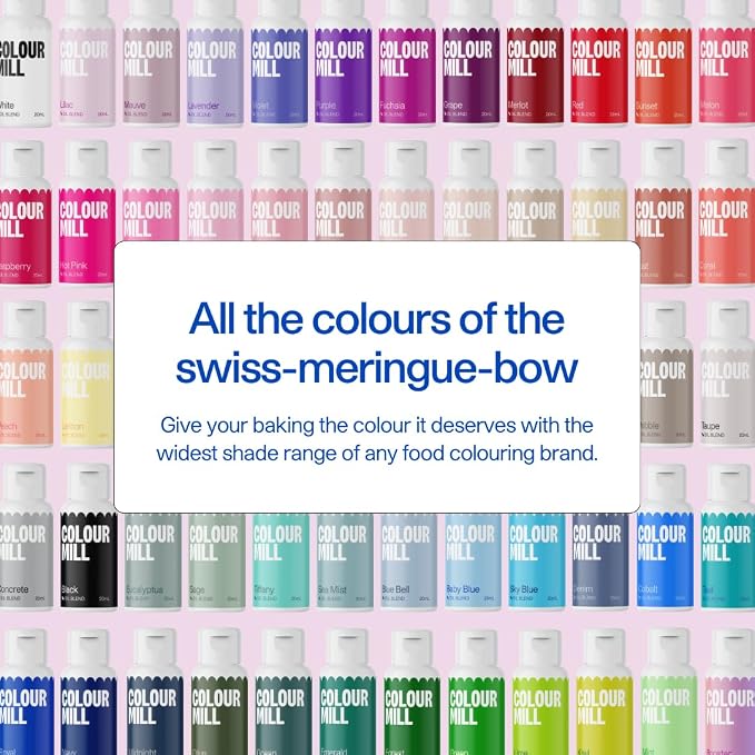 Colour Mill Oil Blend Food Coloring, Pinks Pack (Valentine's Set) - 20 Milliliters Each of 6 Colors: Baby Pink, Candy, Hot Pink, Raspberry, Red and Rose