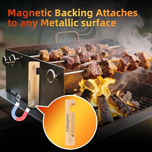 Smart Bluetooth Meat Thermometer with App, Wireless Digital Food Thermometer for BBQ Grilling, 1000°F Heat Resistant, IP68 Waterproof, Long Range for iOS Android