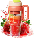 Portable Blender for Smoothies – 7.4V 22,000 RPM Personal Blender with Dual Lids, 304 Stainless Steel Blades, 3000mAh Battery, USB-C Rechargeable, for Travel Office Home