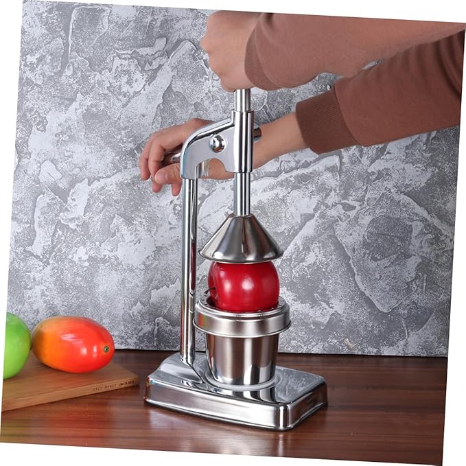 COLLBATH Stainless Steel Manual Citrus Juicer Extractor Hand Press Fruit Machine for Effortless Juice Extraction Easy to Clean for Oranges Lemons and More