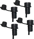 Haley's Corker Black 5-in-1 Wine Aerator, Stopper, Pourer, Filter and Re-Corker, 4-Pack