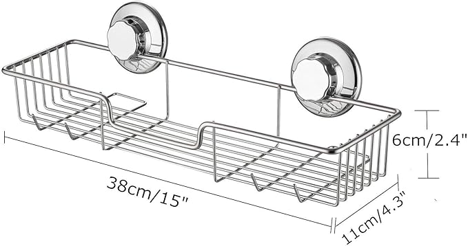 SANNO Expandable Dish Drying Rack Over The Sink Dish Drainer Suction Cups Shower Caddy Soap Dish Holder