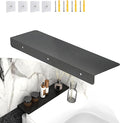 Metal Kitchen Refrigerator Gap Partition Countertop Gap Extension Board, Refrigerator Side Partition, Gap Covers Between Countertop And Walls, No Drill (Black, 19.7 * 5.9inch)