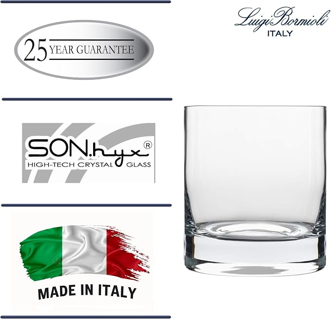 Luigi Bormioli Classico Double Old-Fashioned Glasses - Clear, Set of 4