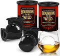 Clear Ice Cube Maker - 2.5" Ball - Stainless Steel Clear Ice Maker - Compact Design - for Whiskey, Cocktails, Bourbon - 2 PACK