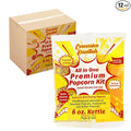 Concession Essentials 6oz Popcorn Portion Packs – Pre-Measured Kernels, Oil & Salt – Case of 12 Packs for Perfect Popcorn Every Time