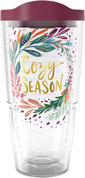 Tervis EttaVee Cozy Christmas Holiday Season Wreath Made in USA Double Walled Insulated Tumbler Travel Cup Keeps Drinks Cold & Hot, 24oz, Wreath