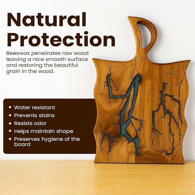 Charcuterie Board – Acacia Wood and Resin Cheese Board - Grazing Platter and Serving Tray for Entertaining - Wedding & Housewarming Gift