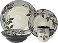 Pfaltzgraff 5136396 Rustic Leaves Dinnerware Set, Assorted