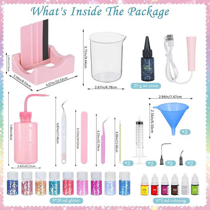 Snow Globe Tumbler Starter Kit DIY Tools, Snow Globe Cup Supplies Craft Too Set, Cups are Not Included