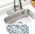 Sink Faucet Absorbing Mat, 2 Pack Drying Mat Around Faucet Sink Splash Guard Behind Faucet Sinkmat For Kitchen Bathroom Island Rv 15 * 5.5 Inch (38 * 14 cm)