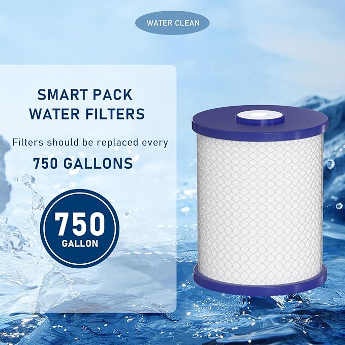 Coconut Shell Activated Carbon Water Filters Compatible with Royal Prestige Frescapure 4000, 4500, 5000, 6000 CT, 6000 UC, WF0705 Water Filter Systems, 750 GPD Life Span - 0.5 Micron 2 Pack