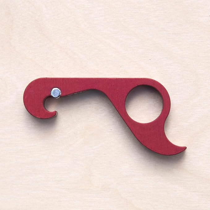 GrabOpener One-handed Bottle Opener in Satin Red