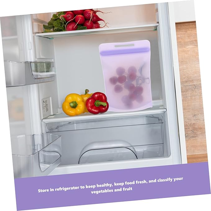 Multi Function Freezer Bag Safe Food Storage Pouch for Household Refrigerators Thickened Design for Fruits Vegetables and Meats Reusable Convenient Food Bag