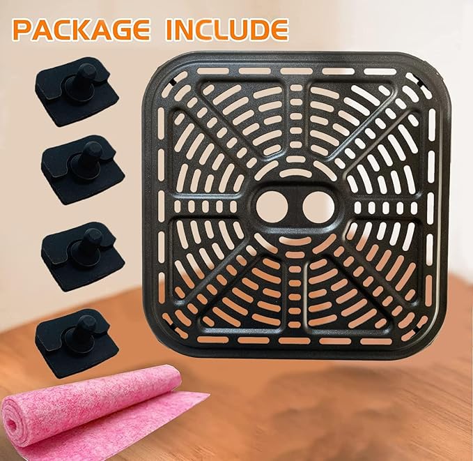 Premium Air Fryer Crisping Plate for COSORI 6.8QT 12-in-1 Dual Blaze Air Fryers, Air Fryer Grill Pan Plate Crisper Tray Rack Grate Grid Shelf for COSORI 6.8QT Air Fryer, Nonstick, Dishwasher Safe