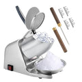 Electric Ice Shaver Machine, 226 lbs/h & 4-Blade, 300W Ice Crusher for Home Use & Commercial, Shaved Ice Machine, Extra Blades & Ice Pick, ETL-Listed