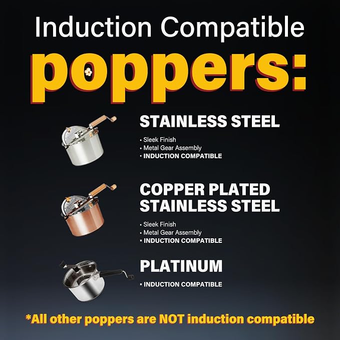 Whirley-Pop Popcorn Popper Kit - Metal Gear - Silver - 1 Real Theater All Inclusive Popping Kit